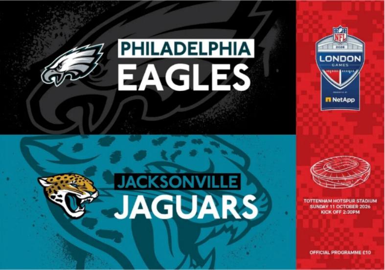 2026 NFL (IN LONDON) JACKSONVILLE JAGUARS v PHILADELPHIA EAGLES